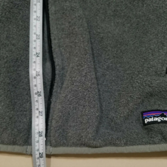 Patagonia Men’s Classic Synchilla " Fort Worth " Gray Fleece Vest Large  Texas L - Picture 6 of 11